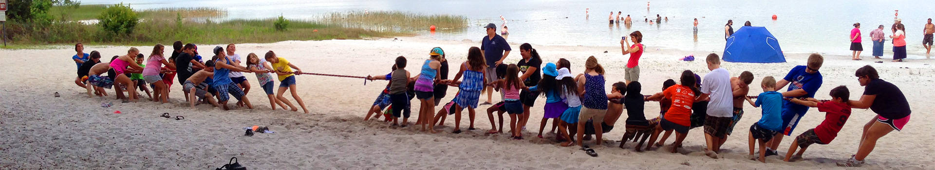 Carney Island Beach Tug A War